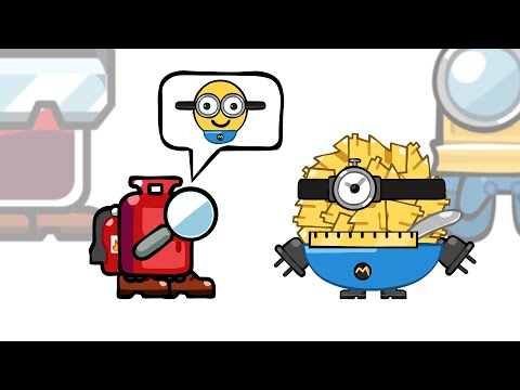 Mini Crewmate Kills Emoji Despicable Me 4 Minions Characters | Among Us