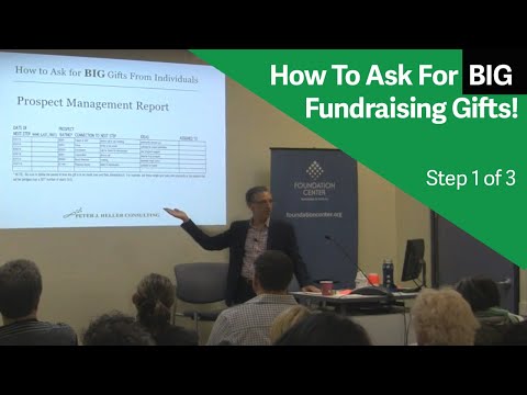 How to Ask for Big Fundraising Gifts in 3 Easy Steps - Get Organized (Step 1 of 3)