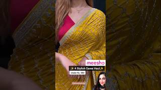 Viral Meesho Saree Haul ✨ 3 Trending Saree on Meesho under rs. 500 ❣️ #sareefashion #meeshohaul