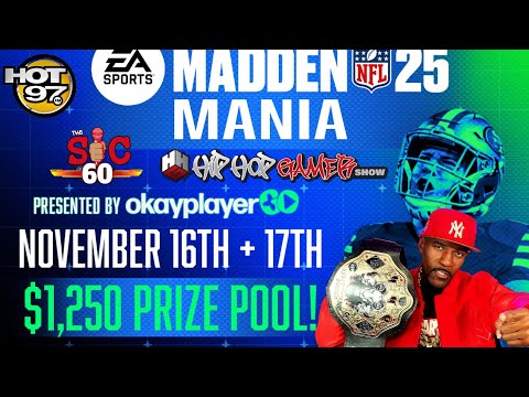 MADDEN NFL 25 GAMEPLAY AND TOURNAMENT INFO LOCK IN | HipHopGamer