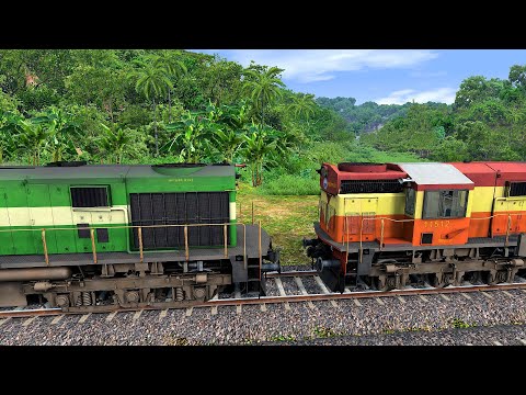 TRAIN SIMULATOR I WDM3D TO WDM3D LOCOMOTIVE CHANGE I BUMPY RAILROAD I TRAIN GAME I RAILWAY RITAM