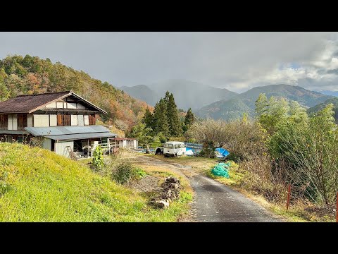 4K Japan Walk - Japanese Mountains Village Walking Tour Winter ❄️ Most Beautiful Japan 2024