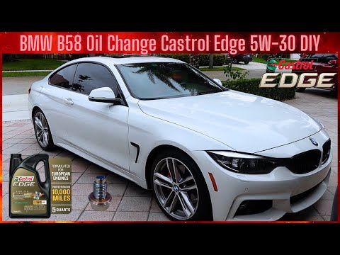 BMW B58 DIY Oil Change Castrol Edge 5W-30 Results of using a magnetic oil drain plug