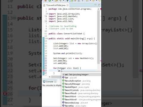 Easiest way to convert List to Set in Java | List to set remove duplicates #shorts #youtubeshorts