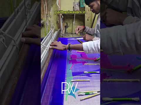 Manufacturing Silk Saree Pallu #manufacturing #silk #saree #pallu #traditional