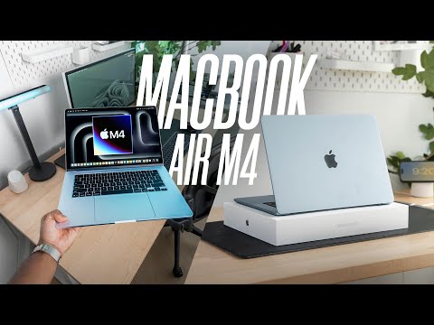 M4 MacBook Air Unboxing and Setup 2025 (Sky Blue)