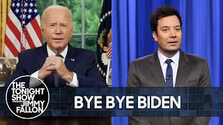 Biden Delivers Final Farewell Address, Michelle Obama to Skip Trump Inauguration | The Tonight Show