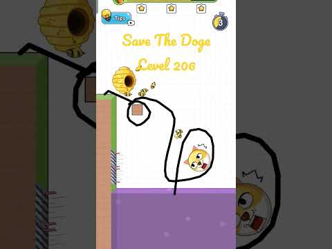 Save The Doge Level 206 3 STARS Guide. #savethedoge #shorts #gameshorts #gameplay #mobilegame #games