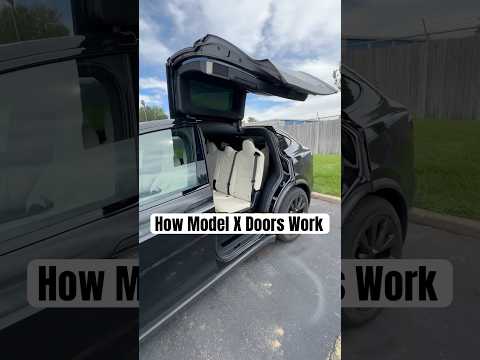 How Do The Model X Automatic Doors Work? 🤔😳