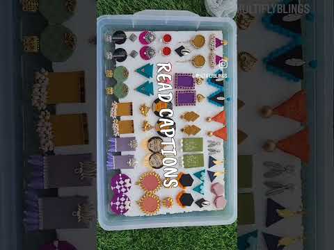 Fabric earring collection & How to organise them #organisation #fabricjewelry