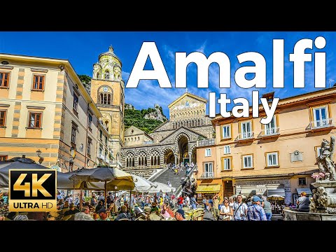 Amalfi, Italy Walking Tour (4k Ultra HD 60fps) – With Captions