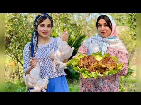 The Village Secret: Whole Stuffed Chicken Recipe | Daily Routine Village Life | Village Girls