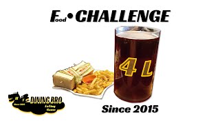 Epic 4L Drink x Sandwich x Fries Challenge [Dining Bro吃飯兄弟] /ドリンクxサンドイッチxフライドポテト [耕園7293] 大胃王挑戰