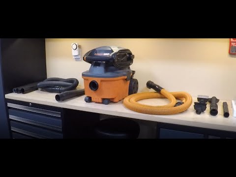 Detailing Tools: RIDGID 4 Gal. 6.0-Peak HP Wet Dry Vac with Detachable Blower WD4080