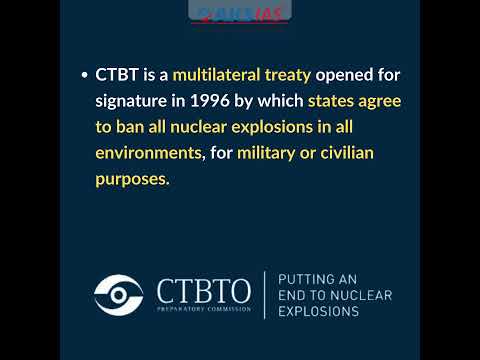 Comprehensive Nuclear-Test-Ban Treaty Organization (CTBTO) #upsc #aksias #iascoaching #CTBTO