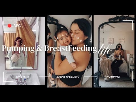 Day in a Life of Breastfeeding & Pumping Momma! First Time Mom. Increasing Milk Supply.