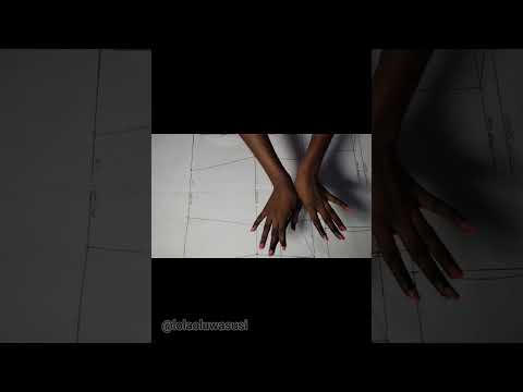 How to draft a basic bodice with bust dart #sewingtutorial #fashion #lolaoluwasusi