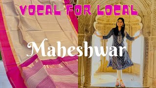 Ghar Ka Desi Khana & Maheshwari Sarees| Maheshwar City Tour Vlog| Incredible India| Indian Food Vlog